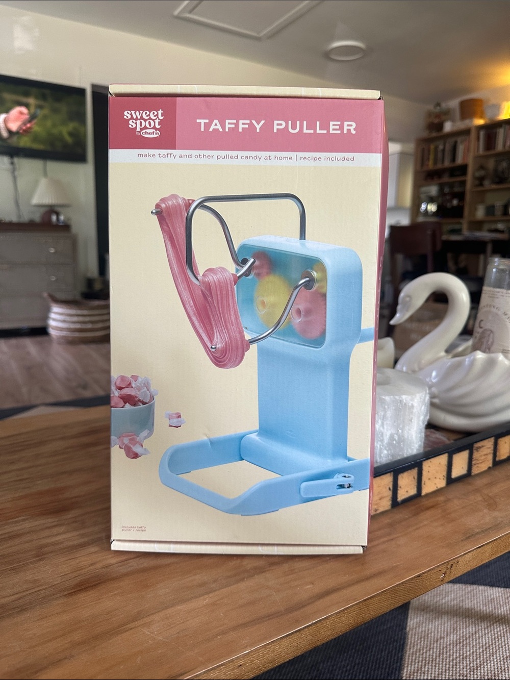 Sweet Spot Blue Taffy Puller Candy Maker with box like new